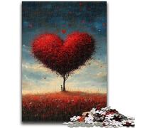 Puzzle per adolescenti Puzzle da 1000 pezzi Albero dell'amore Antistress Sfida difficile Decorazione per la casa e regali unici 50X75CM