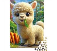 Puzzle Per Adolescenti Puzzle Da 1000 Pezzi Alpaca Eating Vegetables Puzzle Per Adulti Giochi Rilassanti Ma Divertenti E Umoristici Regali Unici Per Compleanni 52x38cm/1000pcs
