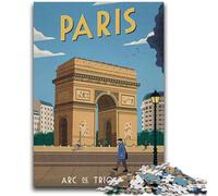 Puzzle per adolescenti Puzzle da 1000 pezzi Arco di trionfo Design vivace e unico Esperienza di puzzle rilassante e stimolante (dimensioni 38x26cm)