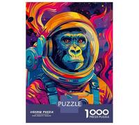 Puzzle Per Adolescenti Puzzle Da 1000 Pezzi Astronaut Gorilla Space Puzzle Per Adulti Giochi Rilassanti Corsa Di Velocità Manuale Offerta Come Regalo Per Tutta La Famiglia 38x26cm/1000pcs