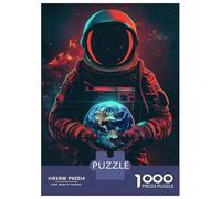 Puzzle Per Adolescenti Puzzle Da 1000 Pezzi Astronaut Holding Earth Puzzle Per Adulti Giocattoli Antistress Migliora La Memoria Regali Per La Riduzione Dello Stress 52x38cm/1000pcs