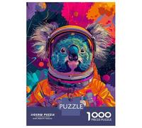 Puzzle Per Adolescenti Puzzle Da 1000 Pezzi Astronaut Space Koala Puzzle Per Adulti Giocattoli Antistress Regalo Di Compleanno Aiuta L'esercizio Del Cervello 38x26cm/1000pcs