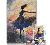 Puzzle per adolescenti Puzzle da 1000 pezzi Ballerina di danza classica, antistress, per trascorrere il tempo libero, interazione genitore-figlio, 50x75cm