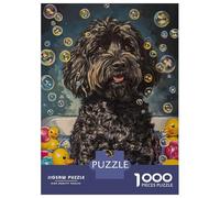 Puzzle Per Adolescenti Puzzle Da 1000 Pezzi Black Russian Terrier Dog Per Adulti Gioco Rompicapo Analisi E Logica Gioco Stimolante Regali 52x38cm/1000pcs