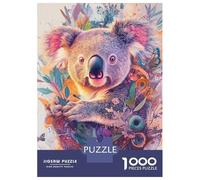Puzzle Per Adolescenti Puzzle Da 1000 Pezzi Blooming Koala Dream - High-Detail Floral Portrait Puzzle Per Adulti Giochi Rilassanti Corsa Di Velocità Manuale Offerta Come Regalo Per Tutta La Famiglia 5