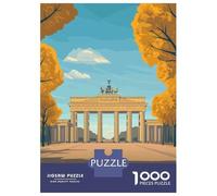 Puzzle Per Adolescenti Puzzle Da 1000 Pezzi Brandenburg Gate Illustration Puzzle Per Adulti Giocattoli Antistress Regalo Di Compleanno Aiuta L'esercizio Del Cervello 70x50cm/1000pcs