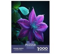 Puzzle Per Adolescenti Puzzle Da 1000 Pezzi Clematis Flower Puzzle Per Adulti Giocattoli Antistress Migliora La Memoria Regali Per La Riduzione Dello Stress 52x38cm/1000pcs