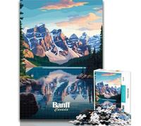 Puzzle per adolescenti, Puzzle da 1000 pezzi con paesaggio del Parco Nazionale di Banff, per adulti e adolescenti, regalo di compleanno, regali per bambini dai 14 anni in su, 75x50cm