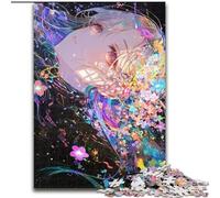 Puzzle per adolescenti, puzzle da 1000 pezzi con ragazza anime giapponese, aiuta il cervello a esercitare i giocattoli avvincenti per coltivare la pazienza e migliorare la memoria (dimensioni 50x75cm)