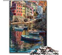 Puzzle per adolescenti Puzzle da 1000 pezzi con vista sulla città e sul mare,giocattoli per l'intrattenimento della famiglia,ideali come regali per tutta la famiglia dai 14 anni in su 26x38cm