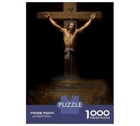 Puzzle Per Adolescenti Puzzle Da 1000 Pezzi Crucifixion with Waterfall Per Adulti Giochi Rilassanti Corsa Di Velocità Regali Di Natale E Compleanno 52x38cm/1000pcs