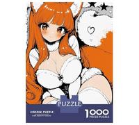 Puzzle Per Adolescenti Puzzle Da 1000 Pezzi Cute Anime Fox Girl Illustration Per Adulti Giocattoli Antistress Regali Per Donne Regali Unici Per Compleanno E Natale 70x50cm/1000pcs