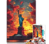 Puzzle per adolescenti, puzzle da 1000 pezzi della Statua della Libertà colorata per adolescenti, ideale come regalo per tutta la famiglia, adatto per bambini di età compresa tra 50x75cm e 14 anni