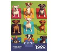 Puzzle Per Adolescenti Puzzle Da 1000 Pezzi Dogs Doing Yoga Per Adulti Giocattoli Antistress Regali Per Donne Regali Unici Per Compleanno E Natale 70x50cm/1000pcs