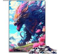 Puzzle per adolescenti Puzzle da 1000 pezzi Drago gigante Leone, educativo e didattico, ideale come regalo per tutta la famiglia (dimensioni 50x75cm)