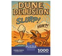 Puzzle Per Adolescenti Puzzle Da 1000 Pezzi Dune Delusion Lizard And Ice Cream Puzzle Per Adulti Gioco Pratico Un'opera D'arte Regali Unici Per Compleanni E Occasioni Speciali 38x26cm/1000pcs