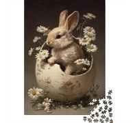 Puzzle Per Adolescenti Puzzle Da 1000 Pezzi Easter Bunny Egg Decor-1 Puzzle Per Adulti Giochi Rilassanti Ma Divertenti E Umoristici Regali Unici Per Compleanni 70x50cm/1000pcs