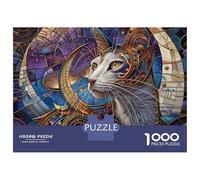 Puzzle Per Adolescenti Puzzle Da 1000 Pezzi Egyptian Cat Art Print Puzzle Per Adulti Giochi Rilassanti Corsa Di Velocità Manuale Offerta Come Regalo Per Tutta La Famiglia 38x26cm/1000pcs