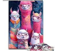 Puzzle per adolescenti Puzzle da 1000 pezzi Famiglia di alpaca,gioco di giocattoli Ogni pezzo è unico - Gioco divertente e stimolante per tutta la famiglia per bambini dai 14 anni (dimensioni 50x75cm)