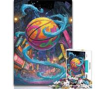 Puzzle per adolescenti Puzzle da 1000 pezzi Fantasy Basketball, gioco stimolante, ideale come regalo per tutta la famiglia (38x26cm)