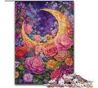 Puzzle per adolescenti Puzzle da 1000 pezzi Fiori Luna, Gioco Giocattoli Ogni pezzo è unico - Gioco divertente e stimolante per tutta la famiglia per bambini dai 14 anni (dimensioni 50x75cm)