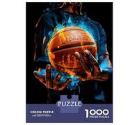 Puzzle Per Adolescenti Puzzle Da 1000 Pezzi Fire Basketball Grip Training Gloves Puzzle Per Adulti Giocattoli Antistress Migliora La Memoria Regali Per La Riduzione Dello Stress 70x50cm/1000pcs