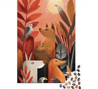 Puzzle Per Adolescenti Puzzle Da 1000 Pezzi Forest Friends at Sunset Puzzle Per Adulti Giochi Per Famiglie Un'opera D'arte Regali Di Natale E Compleanno 52x38cm/1000pcs