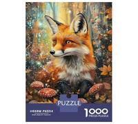 Puzzle Per Adolescenti Puzzle Da 1000 Pezzi Fox in Autumn Glow Per Adulti Gioco Rompicapo Analisi E Logica Gioco Stimolante Regali 70x50cm/1000pcs