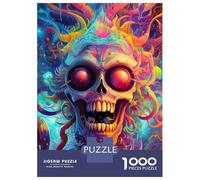Puzzle Per Adolescenti Puzzle Da 1000 Pezzi Funky Skull Puzzle Per Adulti Gioco Rompicapo Un'opera D'arte Aiuta L'esercizio Del Cervello 52x38cm/1000pcs