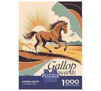 Puzzle Per Adolescenti Puzzle Da 1000 Pezzi Gallop Towards Glory Horse Art Per Adulti Giocattoli Antistress Regali Per Donne Regali Unici Per Compleanno E Natale 38x26cm/1000pcs