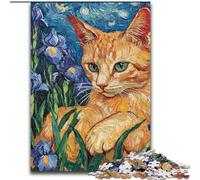 Puzzle per adolescenti Puzzle da 1000 pezzi Gatto dipinto a olio, gioco giocattolo Ogni pezzo è unico - Gioco divertente e stimolante per tutta la famiglia per bambini dai 14 anni (dimensioni 26x38cm)