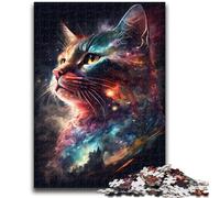 Puzzle per adolescenti Puzzle da 1000 pezzi Gatto nello spazio cosmico Aiuta il cervello a esercitare Giocattoli avvincenti per coltivare la pazienza Adatto alle coppie 50x75cm