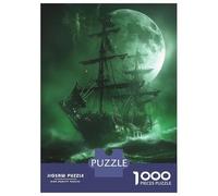 Puzzle Per Adolescenti Puzzle Da 1000 Pezzi Ghost Ship in The Storm Puzzle Per Adulti Giochi Per Famiglie Un'opera D'arte Regali Di Natale E Compleanno 52x38cm/1000pcs