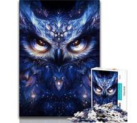 Puzzle per adolescenti Puzzle da 1000 pezzi Gufo, antistress per trascorrere il tempo in casa e interagire con i genitori, 50x75cm