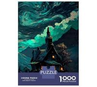 Puzzle Per Adolescenti Puzzle Da 1000 Pezzi Haunted Wizard House Puzzle Per Adulti Giocattoli Antistress Regalo Di Compleanno Aiuta L'esercizio Del Cervello 70x50cm/1000pcs