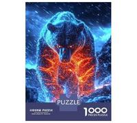 Puzzle Per Adolescenti Puzzle Da 1000 Pezzi Infernal Winter - The Neon Bear Awakens Puzzle Per Adulti Giochi Rilassanti Corsa Di Velocità Manuale Offerta Come Regalo Per Tutta La Famiglia 38x26cm/1000