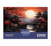Puzzle Per Adolescenti Puzzle Da 1000 Pezzi Japanese Garden Sunset-2 Per Adulti Giocattoli Antistress Regali Per Donne Regali Unici Per Compleanno E Natale 38x26cm/1000pcs