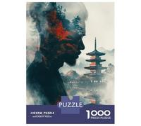 Puzzle Per Adolescenti Puzzle Da 1000 Pezzi Japanese Pagoda Double Exposure Per Adulti Giochi Per Famiglie Vacanze A Casa Passatempo Divertimento A Casa Attività, 70x50cm/1000pcs