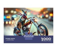 Puzzle Per Adolescenti Puzzle Da 1000 Pezzi Kangaroo Motorcycle Ride Puzzle Per Adulti Giochi Rilassanti Corsa Di Velocità Manuale Offerta Come Regalo Per Tutta La Famiglia 38x26cm/1000pcs