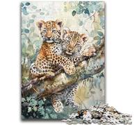 Puzzle per adolescenti Puzzle da 1000 pezzi Leopardo sull'albero Gioco stimolante e gioco per famiglie Decorazione da parete Regali unici per compleanno e Natale 38x26cm