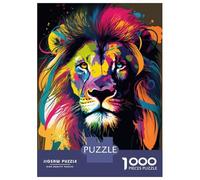Puzzle Per Adolescenti Puzzle Da 1000 Pezzi Lion Art Series Style 2 Puzzle Per Adulti Gioco Rompicapo Un'opera D'arte Aiuta L'esercizio Del Cervello 52x38cm/1000pcs