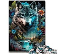 Puzzle per adolescenti Puzzle da 1000 pezzi Mandala Jungle Wolf Design vibrante e unico Esperienza di puzzle rilassante e stimolante 50x75cm