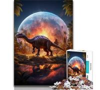Puzzle per adolescenti, puzzle da 1000 pezzi, mondo dei dinosauri, decorazione artistica da parete e idea regalo di compleanno per amici, ufficio a casa, 75x50cm