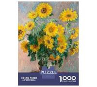 Puzzle Per Adolescenti Puzzle Da 1000 Pezzi Monet Sunflower Banquet Puzzle Per Adulti Gioco Rompicapo Un'opera D'arte Aiuta L'esercizio Del Cervello 38x26cm/1000pcs
