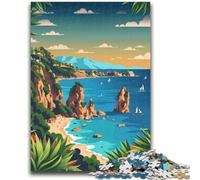 Puzzle per adolescenti Puzzle da 1000 pezzi Paesaggio della Sardegna Design vibrante e unico Esperienza di puzzle rilassante e stimolante (dimensioni 50x75cm)