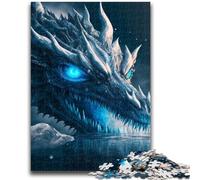 Puzzle per adolescenti Puzzle da 1000 pezzi per adolescenti Illustrazione mistica del drago Design vibrante e unico Esperienza di puzzle rilassante e stimolante 26x38cm