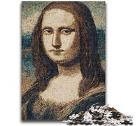 Puzzle per adolescenti Puzzle da 1000 pezzi per adolescenti Monna Lisa Antistress Staycation Kill Time con poster abbinato e foglio di quiz 50x75cm