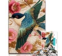 Puzzle per adolescenti Puzzle da 1000 pezzi per adolescenti, motivo: Rondine, difficile, ideale come regalo per tutta la famiglia, dai 14 anni in su, 38x26cm