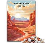 Puzzle per adolescenti Puzzle da 1000 pezzi per adolescenti Valley of Fire State Park Aiuta il cervello a esercitare Giocattoli avvincenti per coltivare la pazienza Adatto alle coppie (38x52cm)