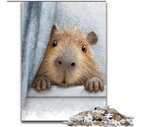 Puzzle per adolescenti Puzzle da 1000 pezzi per il bagno Capibara,gioco di giocattoli Ogni pezzo è unico - Gioco divertente e stimolante per tutta la famiglia per bambini dai 14 anni (50x75cm)